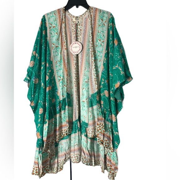 Umgee NWT Boutique Kimono Boho Art Deco Victorian Bohemian Hippy S M L - Picture 2 of 11